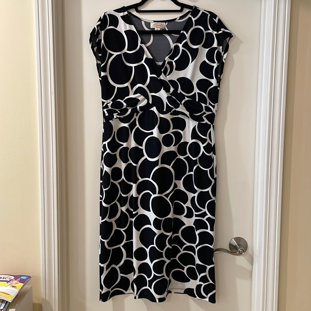 Black and White Talbots dress